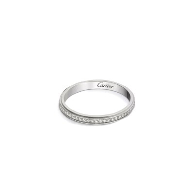 CARTIER D'AMOUR WEDDING RING, WIDTH 2.3 MM, PAVED B4093600